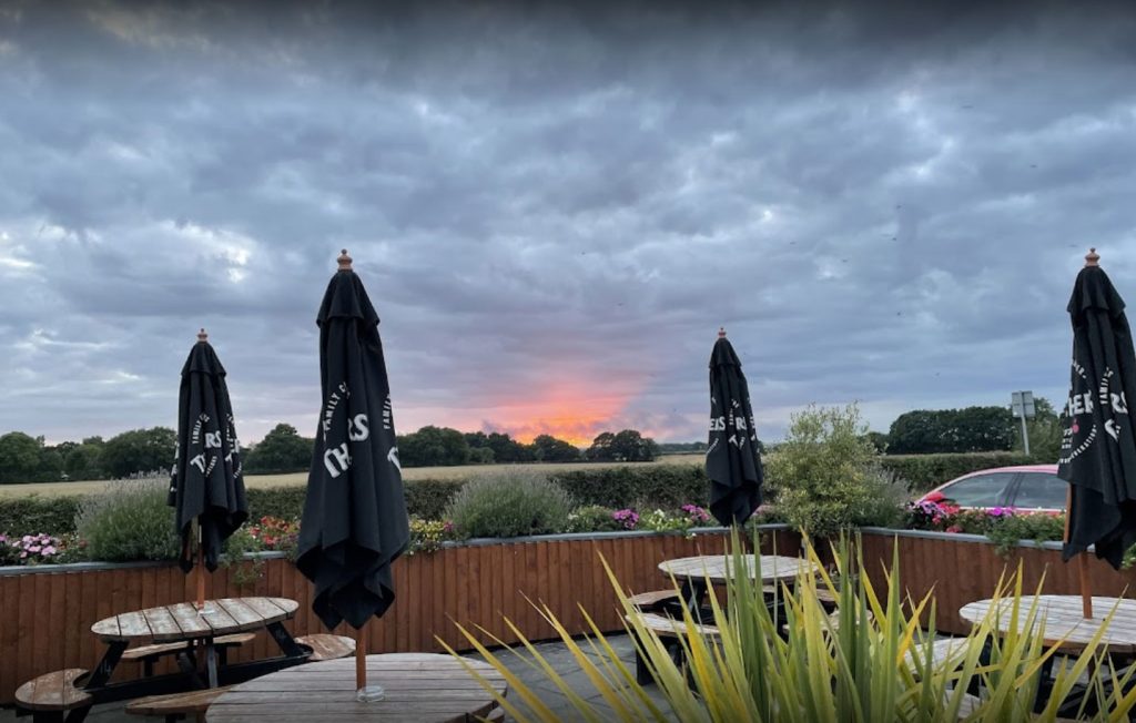 Pub exterior garden